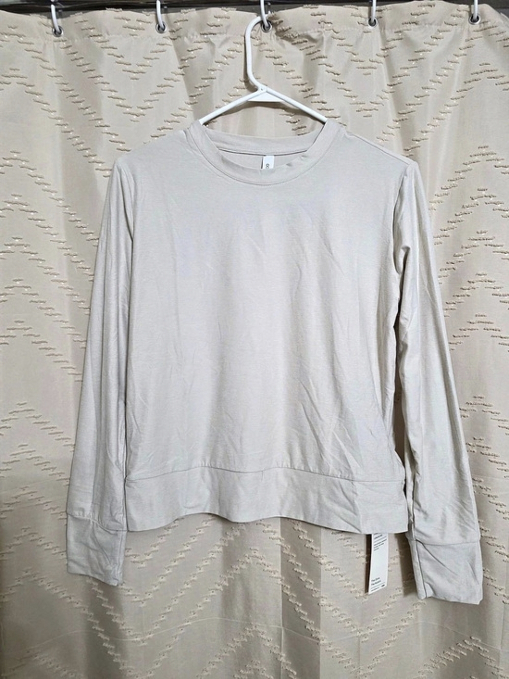 Ododos Long Sleeve Top in oatmeal heather Small